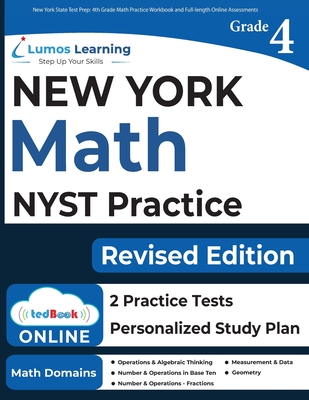 New York State Test Prep: 4th Grade Math Practice Workbook and Full-length Online Assessments: NYST Study Guide Cover Image