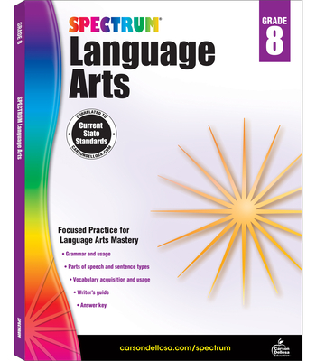 Spectrum Language Arts, Grade 8 By Spectrum (Compiled by) Cover Image