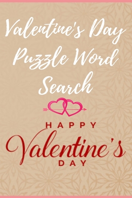 Valentine's Day puzzle Word Search Happy Valentine's Day By Word Puzzle Search Book Cover Image
