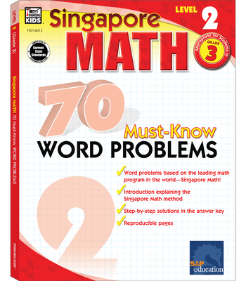 70 Must-Know Word Problems, Grade 3: Volume 1 (Singapore Math) Cover Image