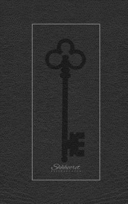Shhhecret Password Book: All Black Key Design, 120 Pages, 5 x 8, (Internet Address Logbook / Diary / Notebook) By Password Journal, Shhhecret Password Book Cover Image