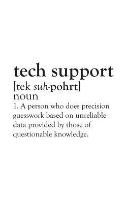 Tech Support: Tech Support Definition Notebook - Funny Cute Computer Nerd  Doodle Diary Book Gift For Tech Supporter, Professional Pr (Paperback) |  Barrett Bookstore