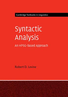 Syntactic Analysis (Cambridge Textbooks in Linguistics)