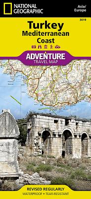 Turkey: Mediterranean Coast Map (National Geographic Adventure Map #3019) By National Geographic Maps Cover Image