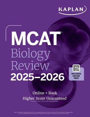 MCAT Biology Review 2025-2026: Online + Book (Kaplan Test Prep) Cover Image