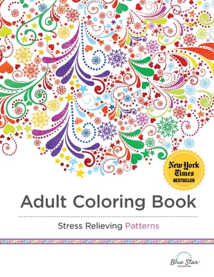 Cover for Adult Coloring Book Stress Relieving Patterns