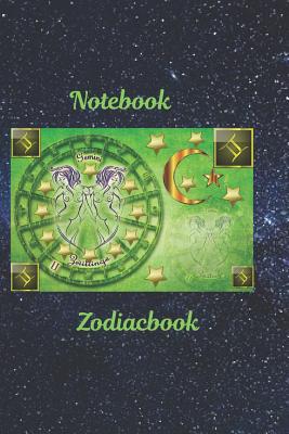 Zodiacbook: Paper in a Line 120 Pages Notebook Notepad Cover Image