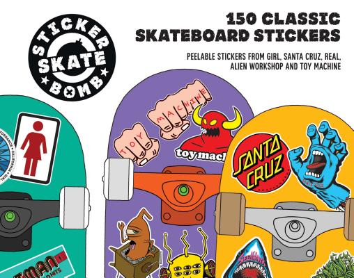 Stickerbomb Skateboard: 150 Classic Skateboard Stickers By Studio Rarekwai (SRK) Cover Image