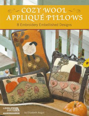 Cozy Wool Applique Pillows Cover Image
