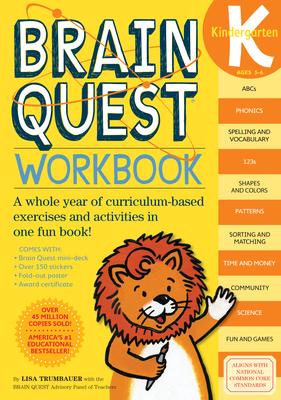 Brain Quest Workbook: Kindergarten (Brain Quest Workbooks) By Lisa Trumbauer Cover Image