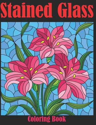 coloring page stained glass design