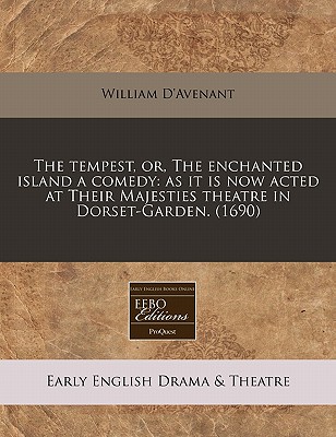 The Tempest, Or, the Enchanted Island a Comedy Cover