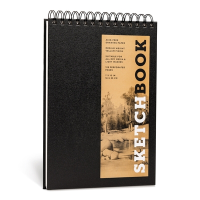 Sketchbook (Basic Medium Spiral Fliptop Landscape Black): Volume 14 By Union Square & Co Cover Image