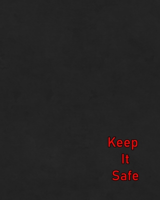 Keep It Safe: Black Sleek Design Internet Password Tracker Log Book Cover Image