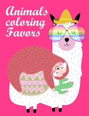 Animals coloring Favors: Funny, Beautiful and Stress Relieving Unique Design for Baby, kids learning (Nature Kids #4) By Harry Blackice Cover Image
