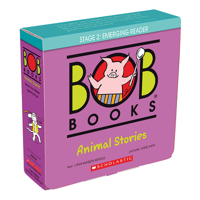 Bob Books - Animal Stories Box Set | Phonics, Ages 4 and up, Kindergarten (Stage 2: Emerging Reader) By Lynn Maslen Kertell, Katie Kath (Illustrator) Cover Image
