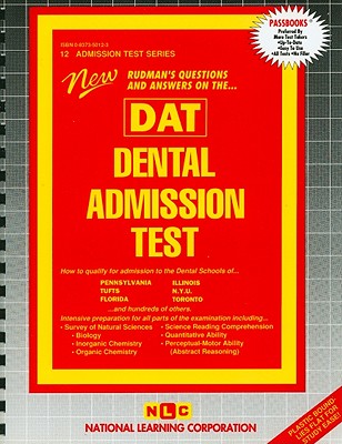 Dental Admission Test (DAT) (Admission Test Series #12) By National Learning Corporation Cover Image