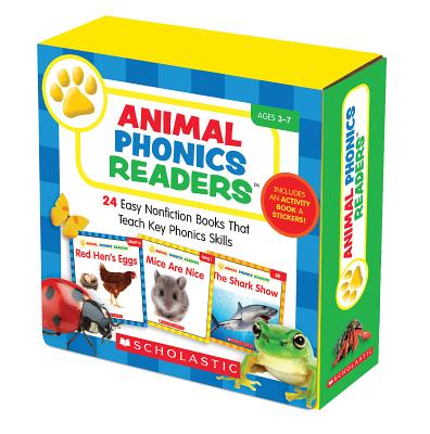 Animal Phonics Readers Parent Pack: 24 Easy Nonfiction Books That Teach Key Phonics Skills Cover Image