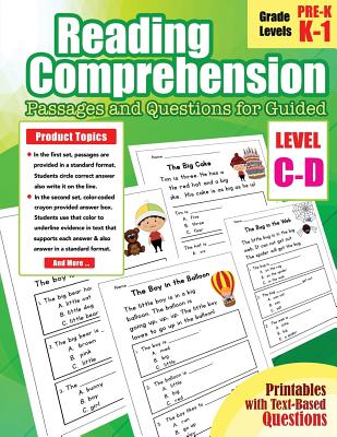 Reading Comprehension Passages And Questions For Guided Level C D Guided Reading Comprehension Books Passages And Questions For Guided For Prek Ki Paperback Book Revue