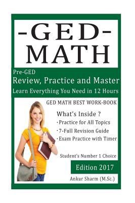 GED Math (preparation workbook): GED Mathematics prep workbook Cover Image