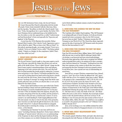 Jesus and the Jews: New Understandings (Walking Together)