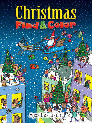 Christmas Find and Color By Agostino Traini Cover Image