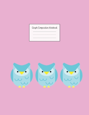 Graph Composition Notebook: Grid Paper Notebook: Large Size 8.5x11 Inches, 110 pages. Notebook Journal: Pink Blue Bird Workbook for Preschoolers S Cover Image