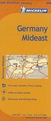 Michelin Germany Mideast Regional (Michelin Maps #544) By Michelin Cover Image
