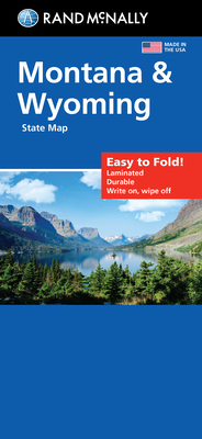 Rand McNally Easy to Fold: Montana, Wyoming Laminated Map Cover Image