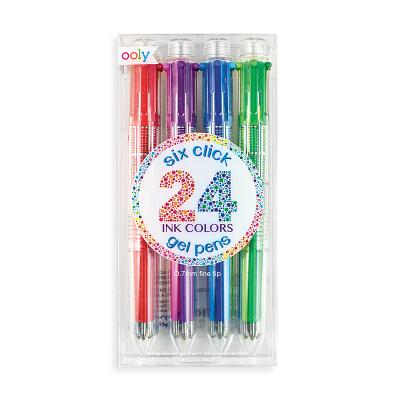 6 Click Gel Pens - Set of 4 Cover Image