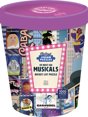 50 Must-See Musicals Bucket List 1000-Piece Puzzle Cover Image