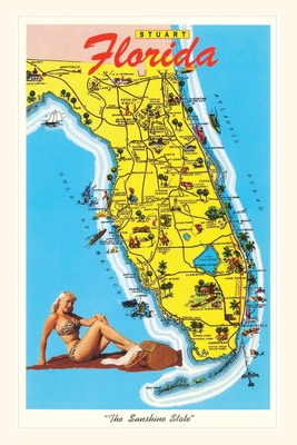 Vintage Journal Map with Florida Attractions By Found Image Press (Producer) Cover Image