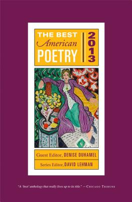 The Best American Poetry 2013 (The Best American Poetry series) Cover Image
