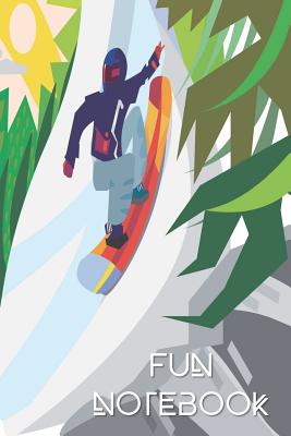 Fun Notebook: Boys Books - Mini Composition Notebook - Ages 6 -12 - Snowboarding By Simple Planners and Journals Cover Image