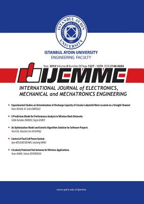 Ijemme: International Journal of Electronics, Mechanical and Mechatronics Engineering (Year: 2016 Volume 6 Number 3 Page 1227 - 1274 #3) Cover Image