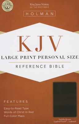 Cover for KJV Large Print Personal Size Reference Bible, Saddle Brown LeatherTouch Indexed
