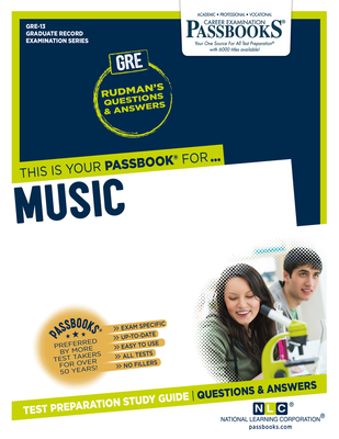Music (GRE-13): Passbooks Study Guide (Graduate Record Examination Series #13) cover