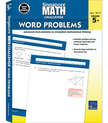 Singapore Math Challenge Word Problems, Grades 5 - 8: Volume 4 Cover Image