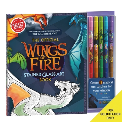 KlutzPress Wings of Fire Stained Glass Art Cover Image