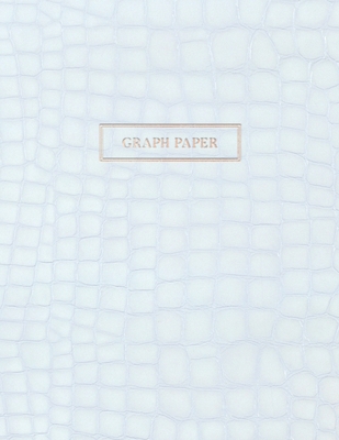 Graph Paper: Executive Style Composition Notebook - White Alligator Skin Leather Style, Softcover - 8.5 x 11 - 100 pages (Office Es By Birchwood Press Cover Image