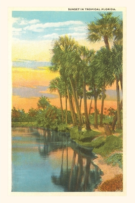 Vintage Journal Sunset, Palm Trees, Florida By Found Image Press (Producer) Cover Image