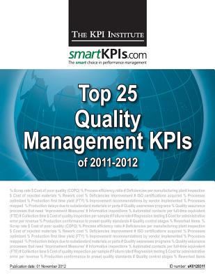 Top 25 Quality Management KPIs of 2011-2012 Cover Image