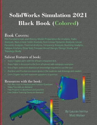 SolidWorks Simulation 2021 Black Book (Colored) Cover Image