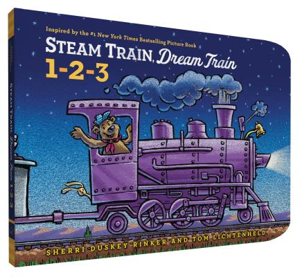 Cover for Steam Train, Dream Train 1-2-3 (Goodnight, Goodnight Construction Site)