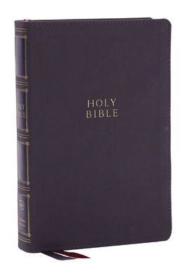 KJV Holy Bible: Compact Bible with 43,000 Center-Column Cross References, Gray Leathersoft, Red Letter, Comfort Print: King James Version Cover Image
