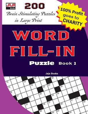 WORD FILL-IN Puzzle Book 2 Cover Image