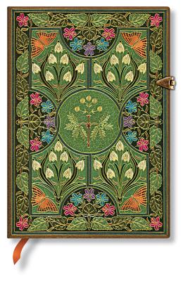 Paperblanks | Poetry in Bloom | Hardcover | Midi | Lined | Clasp Closure | 144 Pg | 120 GSM Cover Image