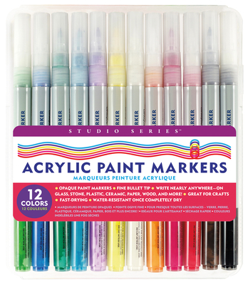 Studio Series Acrylic Paint Marker Set (12-Piece Set) By Peter Pauper Press Inc (Created by) Cover Image