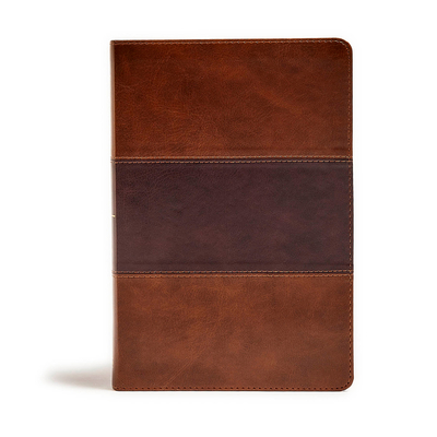 KJV Giant Print Reference Bible, Saddle Brown LeatherTouch Cover Image