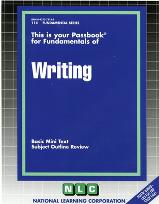 WRITING: Passbooks Study Guide (Fundamental Series) By National Learning Corporation Cover Image